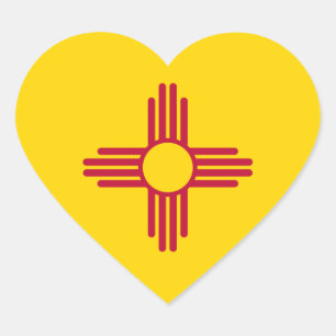 New Mexico/Mexicaanse staatsvlag (SIA), Verenigde Hart Sticker