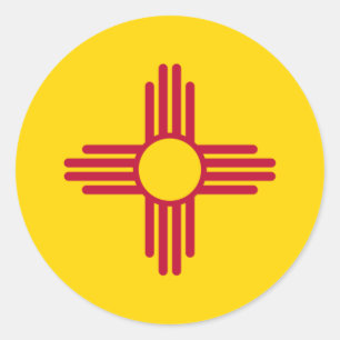 New Mexico/Mexicaanse staatsvlag (SIA), Verenigde Ronde Sticker