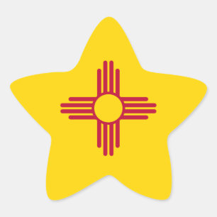 New Mexico/Mexicaanse staatsvlag (SIA), Verenigde  Ster Sticker