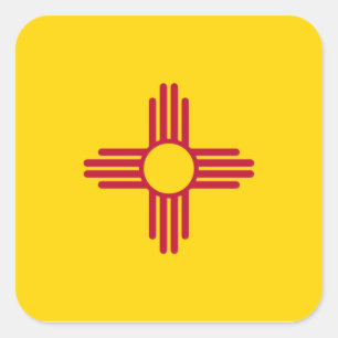 New Mexico/Mexicaanse staatsvlag (SIA), Verenigde Vierkante Sticker