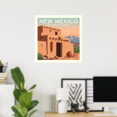 New Mexico Poster (Thuiskantoor)