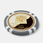 New Mexico Proof Gold State Quarter Poker Chips (Enkel)
