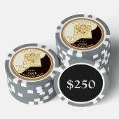 New Mexico Proof Gold State Quarter Poker Chips (Opstapeling)