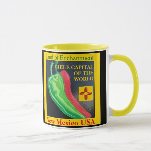 New Mexico Rode of Groene Chili Coffee Cup Mok (Rechts)
