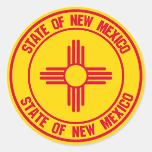New Mexico Round Emblem Ronde Sticker
