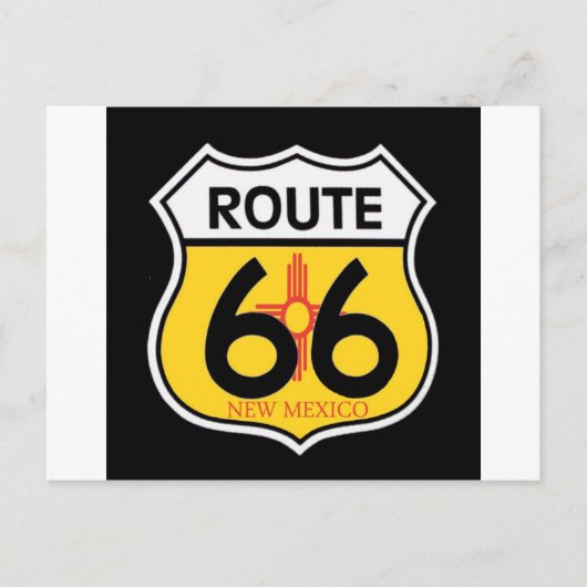 New Mexico Route 66 Shield Briefkaart (Voorkant)