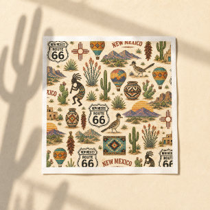 New Mexico Route 66 Tafel Fiesta Servet