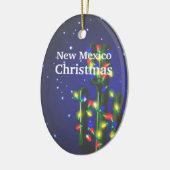 New Mexico Saguaro Cactus kerstversiering Keramisch Ornament (Links)