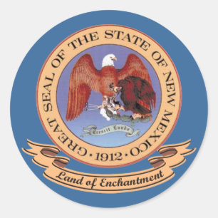 New Mexico Seal Ronde Sticker