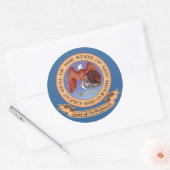 New Mexico Seal Ronde Sticker (Envelop)