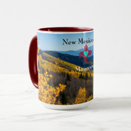 New Mexico Sky Zia Heart Personaliseer Naam Gift T Mok
