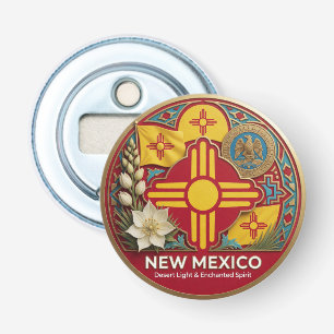New Mexico Southwest State Erfgoed 🌵 Button Flesopener