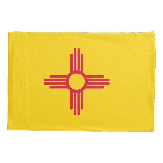 New Mexico staat vlaggen afdrukken Patriotc Kussensloop (Achterkant)