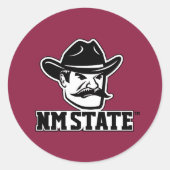 New Mexico State Aggies Ronde Sticker (Voorkant)