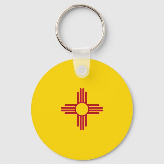 New Mexico State Flag Verenigde Staten Sleutelhanger (Voorkant)