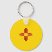 New Mexico State Flag Verenigde Staten Sleutelhanger (Achterkant)