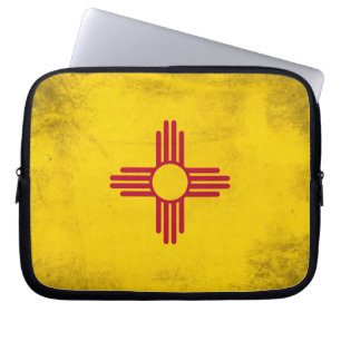 New Mexico State Flag-Zia Sun Laptop Sleeve