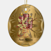 New Mexico State Kerstversiering Keramisch Ornament (Links)