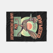New Mexico State Land Of Enchantment Road Runner S Fleece Deken (Voorkant (Horizontaal))