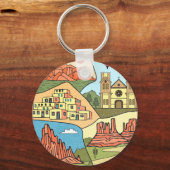 New Mexico State Map  Albuquerque Las Vegas Sleutelhanger (Voorkant)