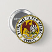 New Mexico State Seal Ronde Button 5,7 Cm (Voorkant /achterkant)