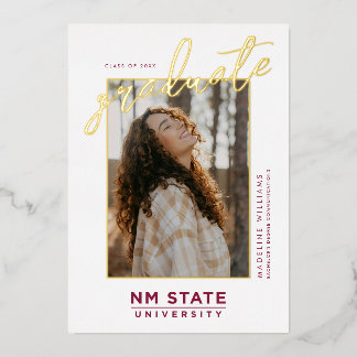 New Mexico State University Graduation Folie Uitnodiging