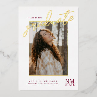 New Mexico State University Graduation Folie Uitnodiging