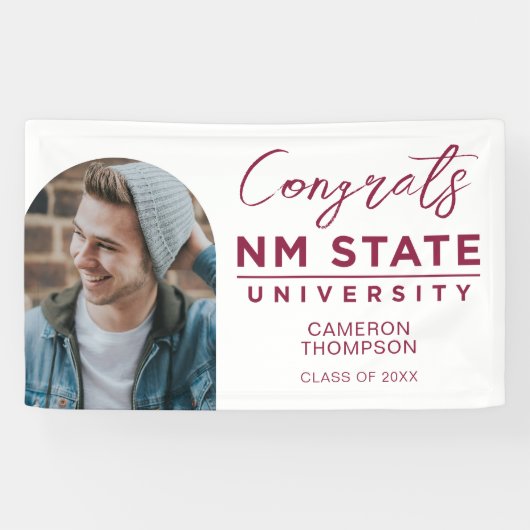 New Mexico State University Graduation Spandoek (Horizontaal)