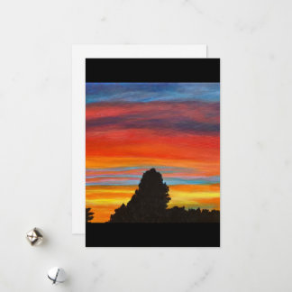 New Mexico Sunset: Het land van betovering Feestdagenkaart