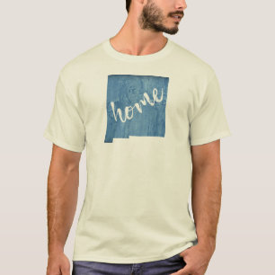 New Mexico Thuis Houtstructuur T-shirt