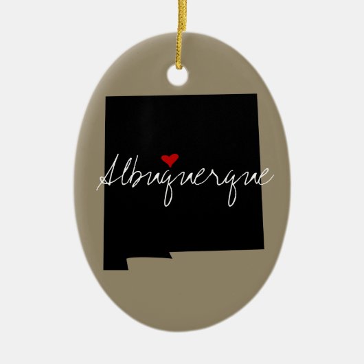 New Mexico Town Keramisch Ornament (Voorkant)