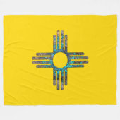 New Mexico, United States Fleece Blanke (Voorkant (Horizontaal))