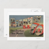 New Mexico - US Highway 70 - Large Letter Briefkaart (Voorkant / Achterkant)