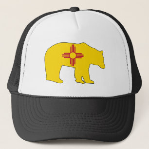 New Mexico Vlag Dragend Trucker Pet