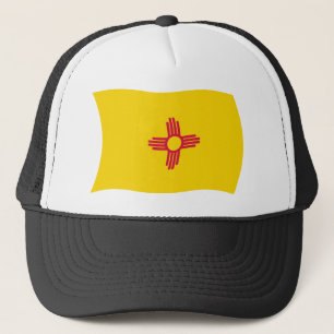 New Mexico Vlag Hoed Trucker Pet