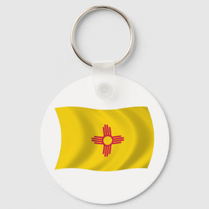 New Mexico Vlag Sleutelhanger
