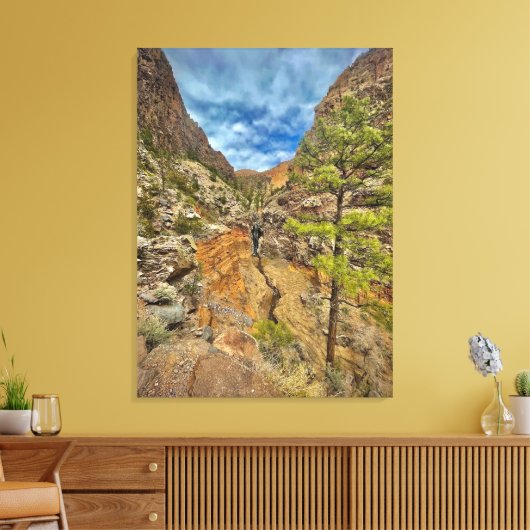 New Mexico Waterfall Canvas Afdruk (Insitu (Woonkamer))