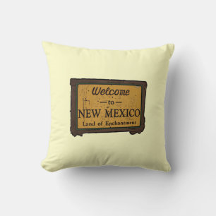 New Mexico welkomstbord decoratief kussen