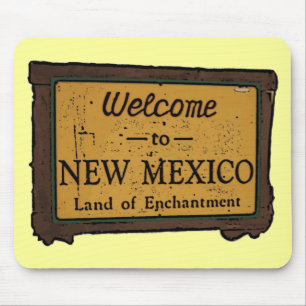 New Mexico welkomstbord souvenir mousepad Muismat