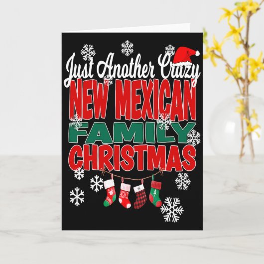 New Mexico Xmas Another Crazy New Mexican Family C Kaart (Gele Bloem)