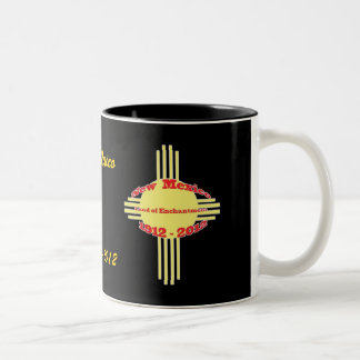 New Mexico - Zia Centennial Celebration Tweekleurige Koffiemok