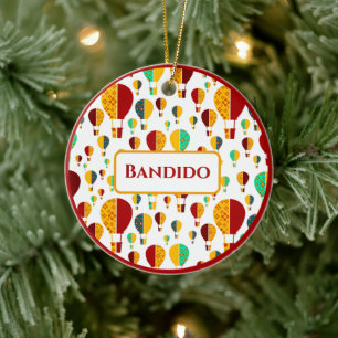 New Mexico Zia luchtballonnen Keramisch Ornament