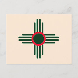New Mexico Zia Sun Christams Uitnodiging Briefkaart