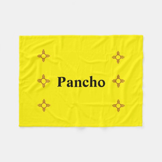 New Mexico Zia Sun Fleece Deken (Voorkant (Horizontaal))