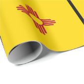 New Mexico Zia Symbol Flag Cadeaupapier (Rol Hoek)