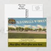 New Mexico, Zuni Court, Roswell Briefkaart (Voorkant / Achterkant)