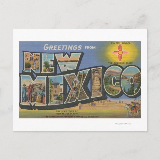 New MexicoLarge Letter ScenesNew Mexico Briefkaart (Voorkant)