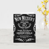 New Mexico's Old No. 1 Hatch Green Chile Novelty D Kaart (Gele Bloem)