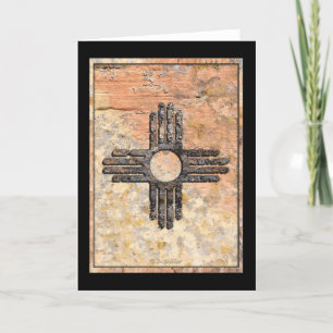 New Mexico's Zia Sun Symbol Talking Canyons, NCard Kaart