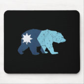 New Minnesota State Flag Bear Muismat (Voorkant)